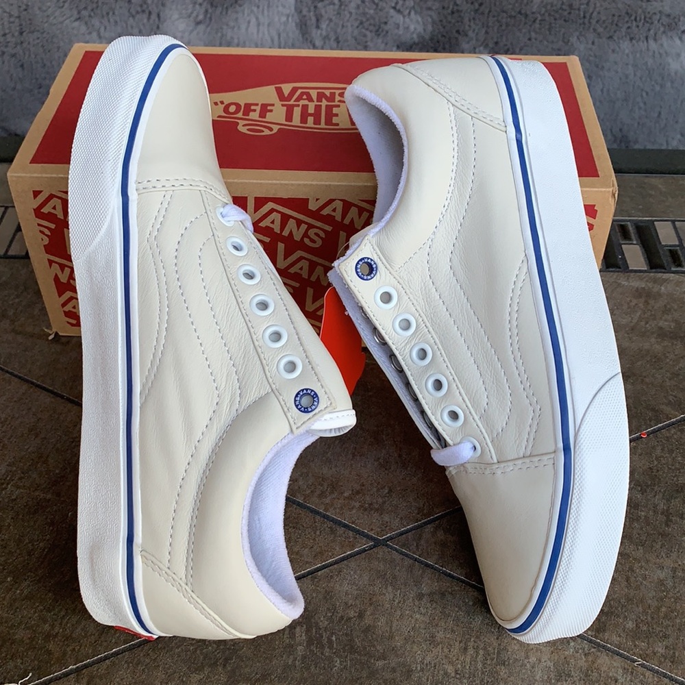 VANS OLD SKOOL BUTTER LEATHER True White/WMNS - Picture 9 of 16
